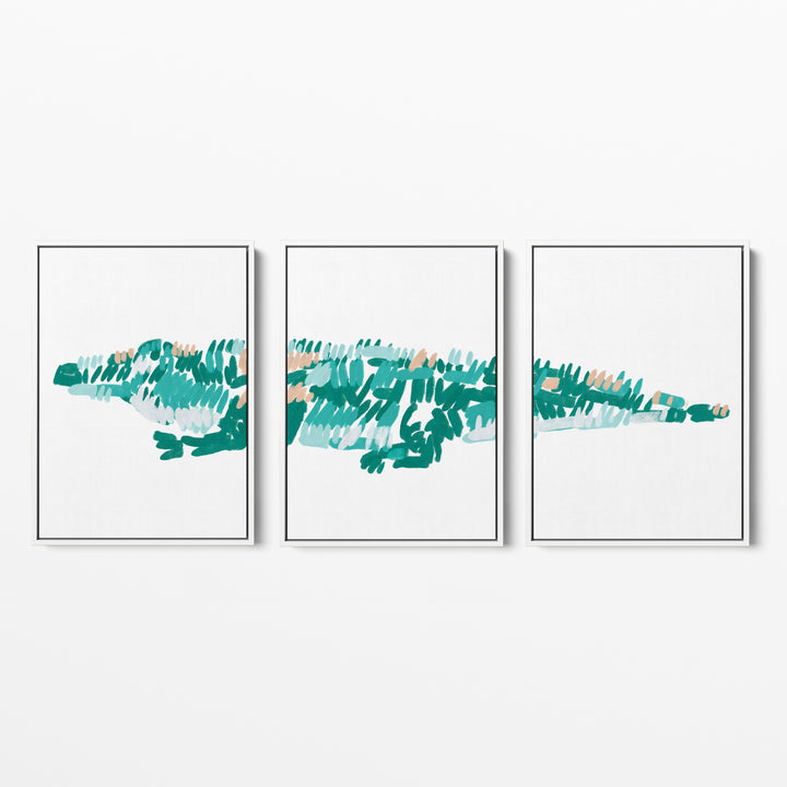 The Alligator Triptych - Set of 3