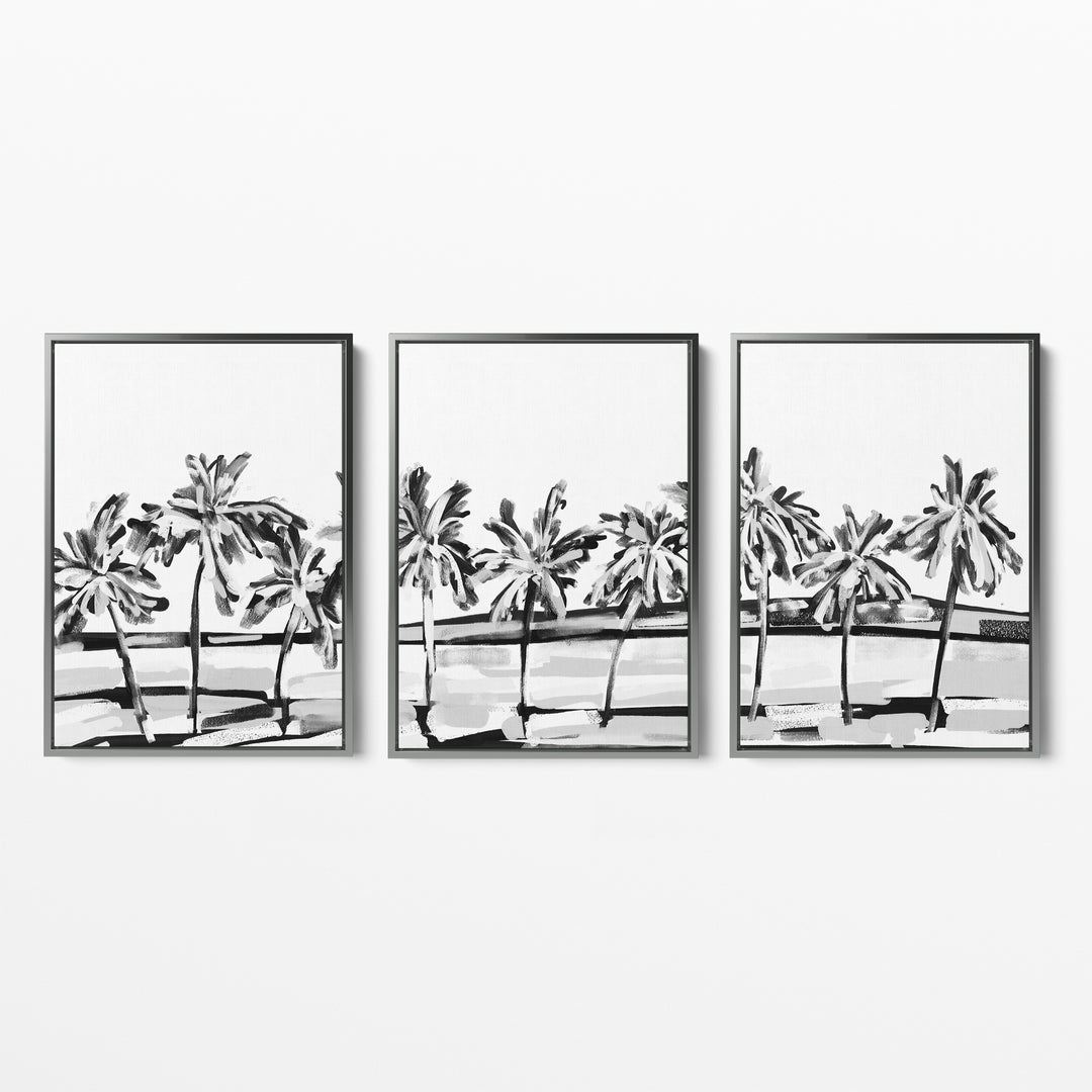 Black & White Island Views - Set of 3 - Jetty Home
