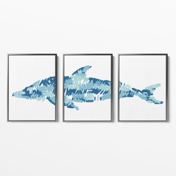 The Dolphin Triptych - Set of 3