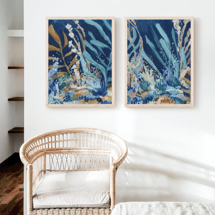 Under the Surface Diptych - Set of 2  - Art Prints or Canvases - Jetty Home