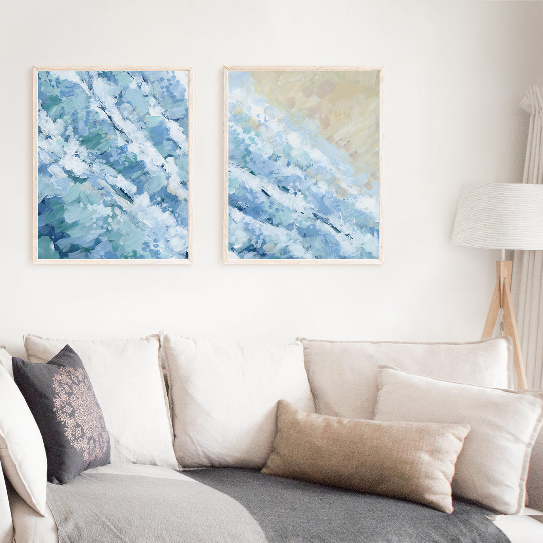 Catalina Shorebreak Diptych - Set of 2  - Art Prints or Canvases - Jetty Home