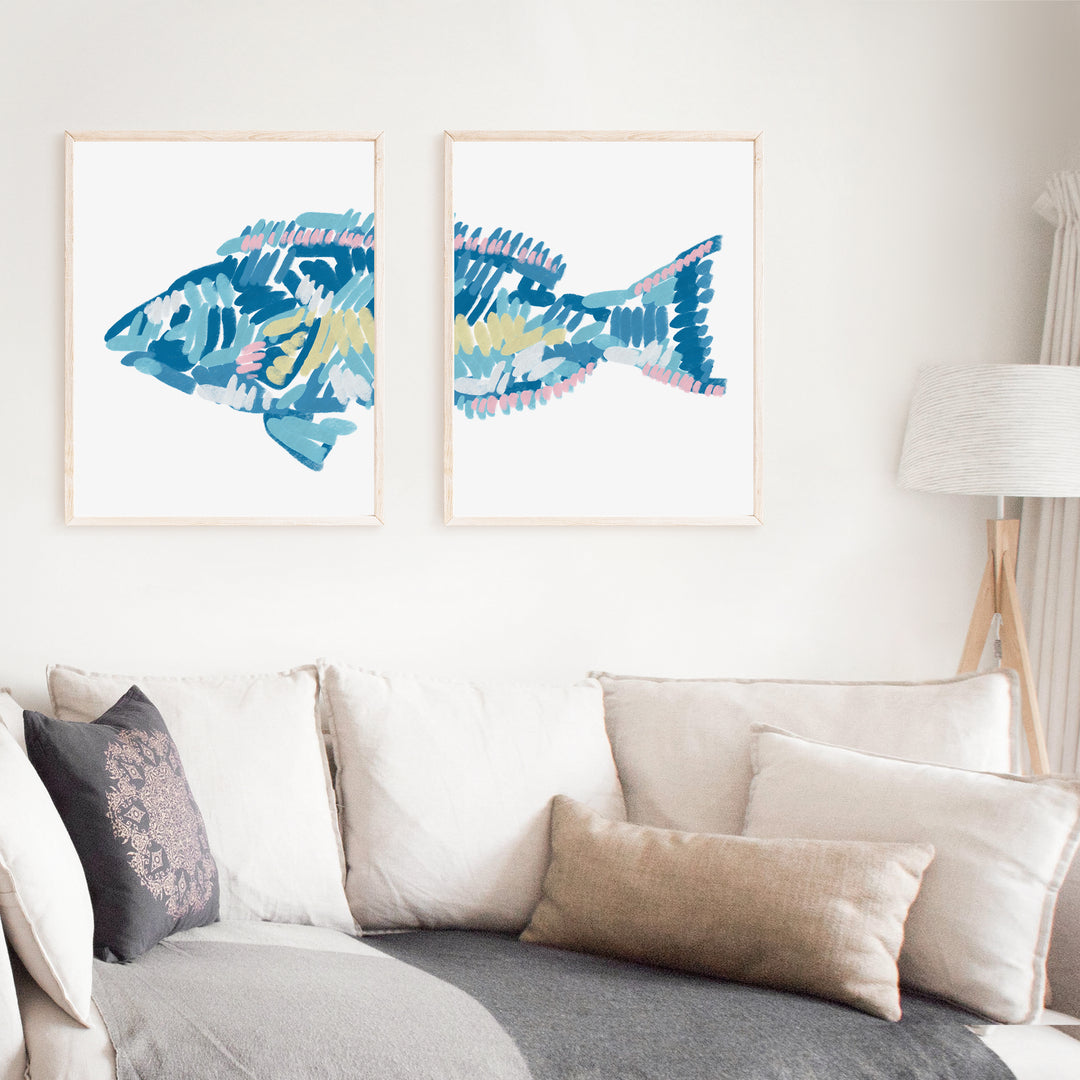 The Parrotfish Diptych - Set of 2