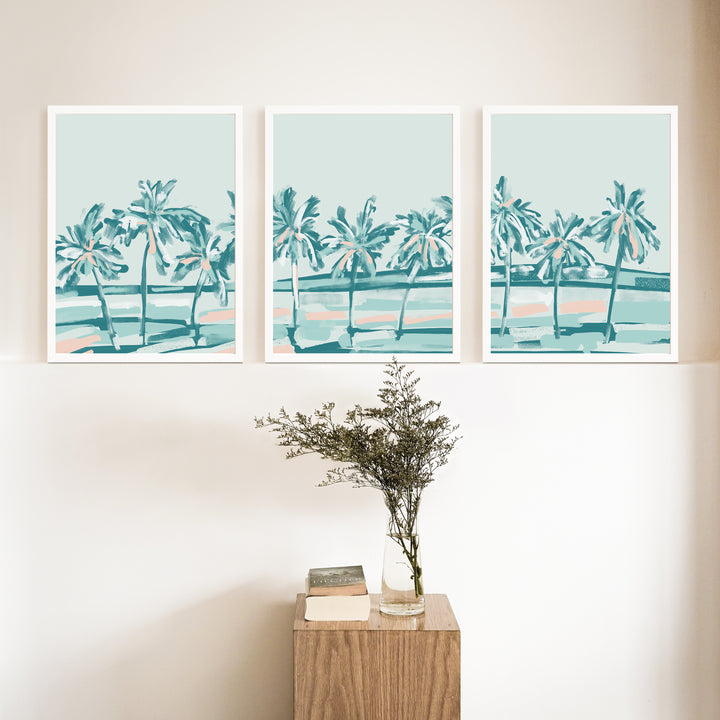 Island Views - Set of 3  - Art Prints or Canvases - Jetty Home