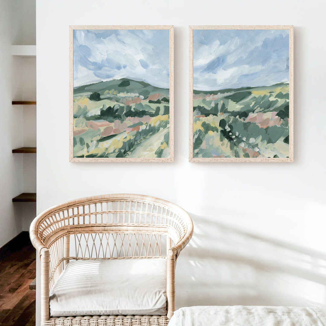 Fields in Motion Diptych - Set of 2 - Jetty Home