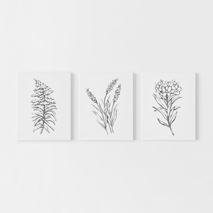 Florals in the Countryside - Set of 3