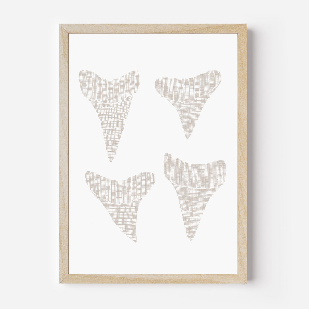 Woven Shark Teeth Illustration