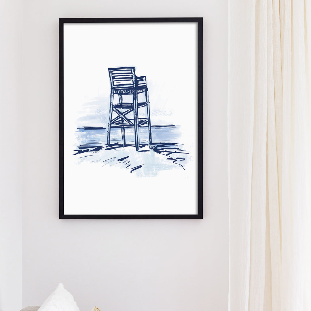 Blue Lifeguard Tower - Jetty Home