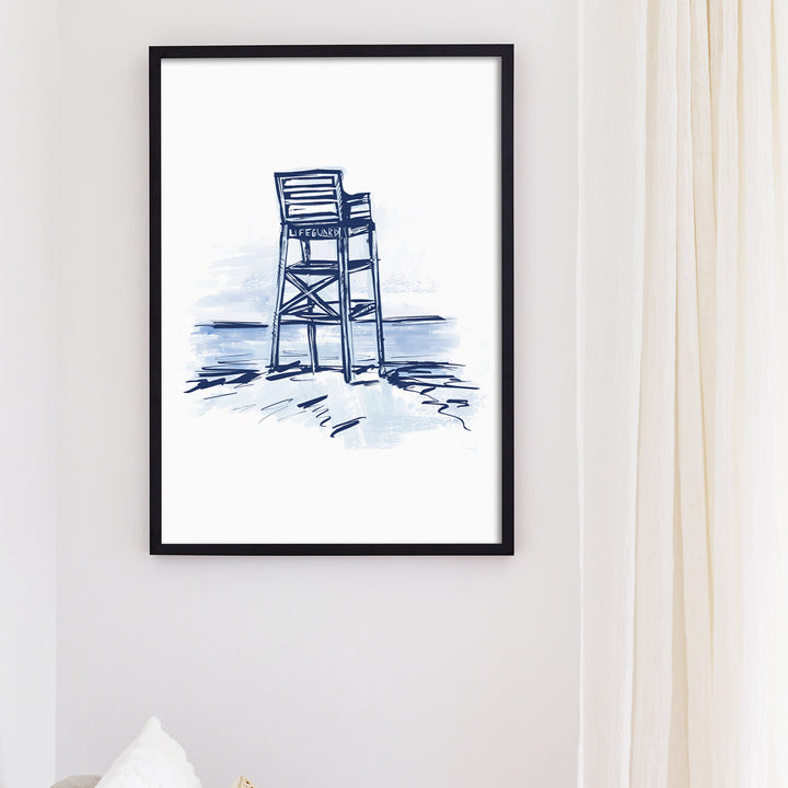 Blue Lifeguard Tower - Jetty Home