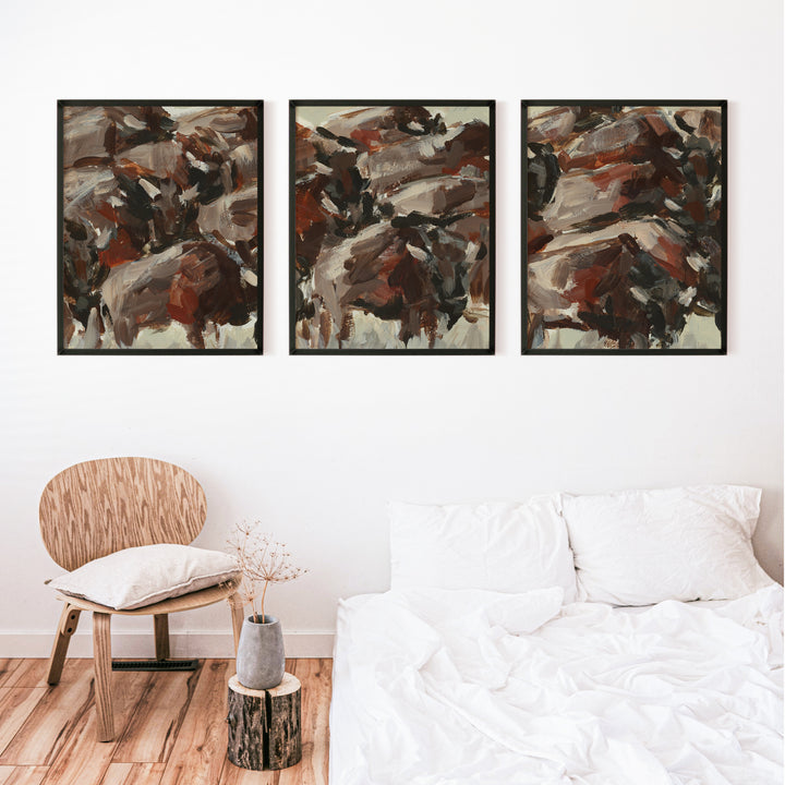 The Wild West Triptych - Set of 3