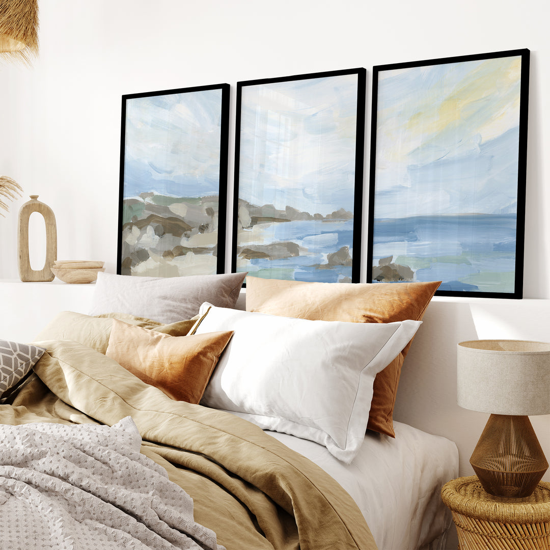 Coastline in the Morning - Set of 3