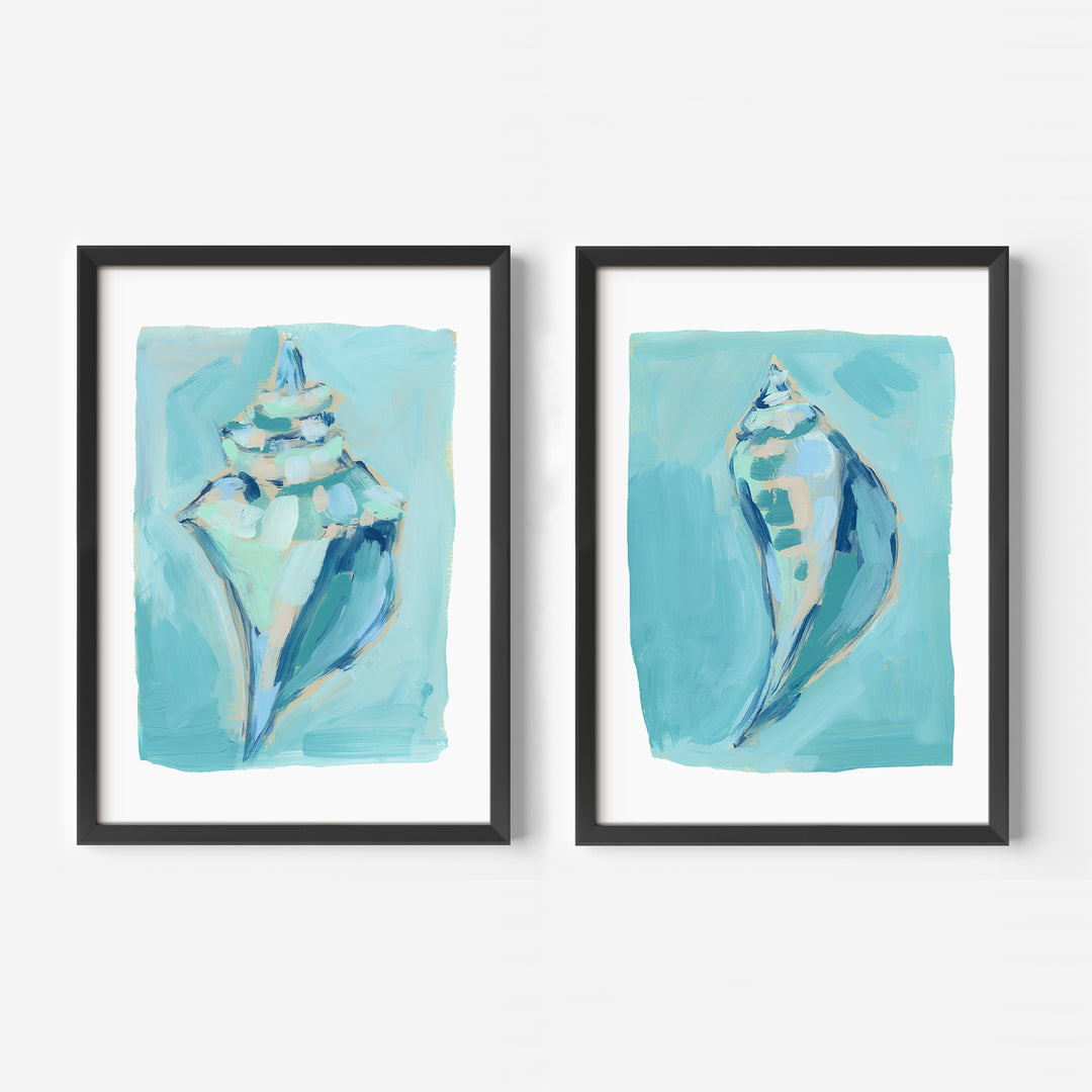 Shoreside Shells Diptych - Set of 2