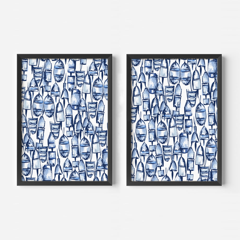 By the Buoys Diptych - Set of 2 - Jetty Home