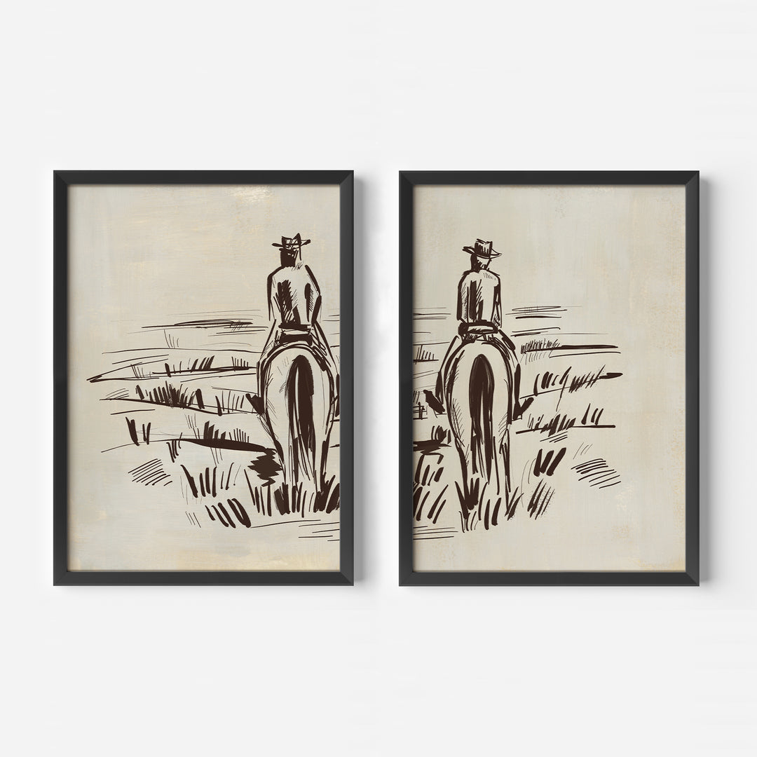 The Cowboy Watch Diptych - Set of 2