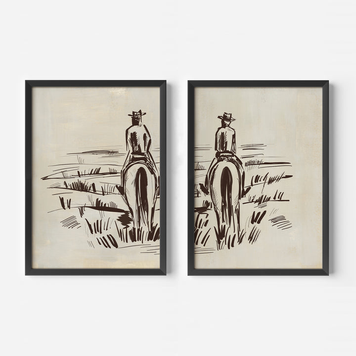 The Cowboy Watch Diptych - Set of 2