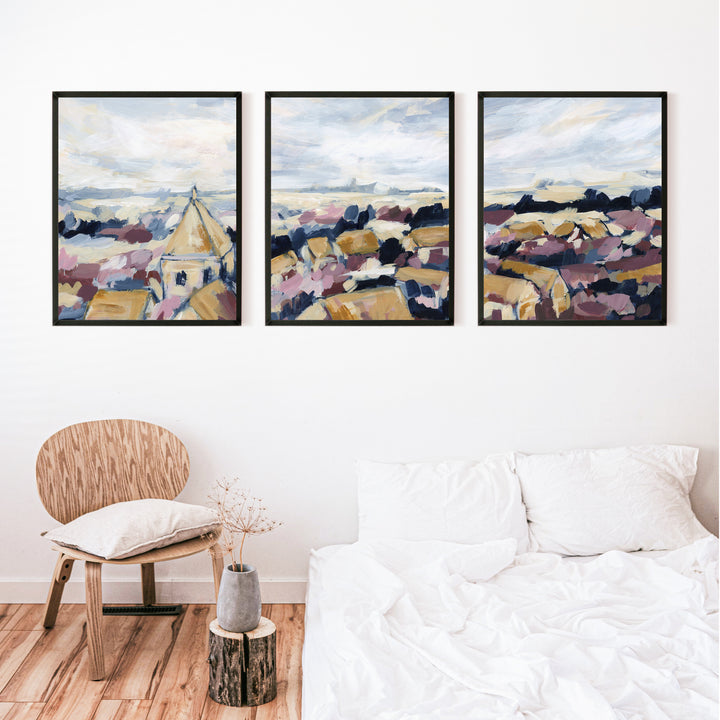 Faded Facades Triptych - Set of 3 - Jetty Home