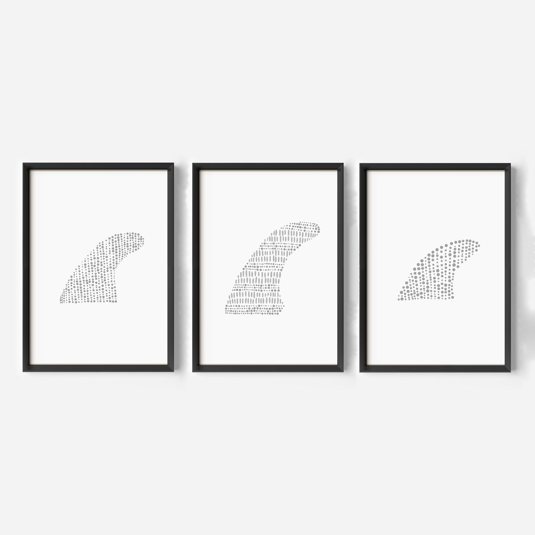 Surfboard Fin Studies - Set of 3