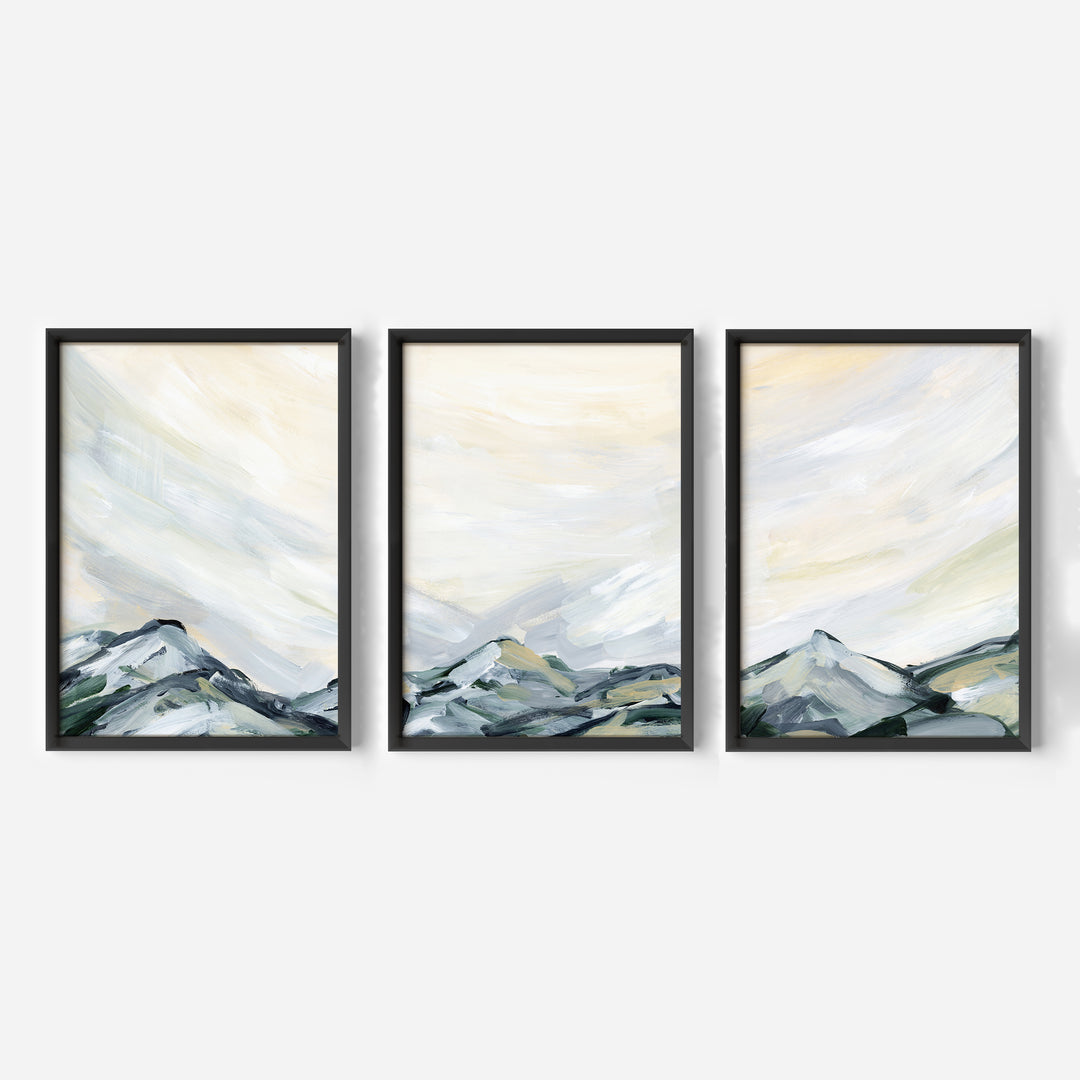 Mountain Landscape Vista - Set of 3