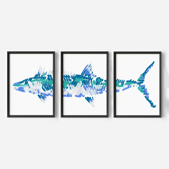 The Kingfish Triptych - Set of 3