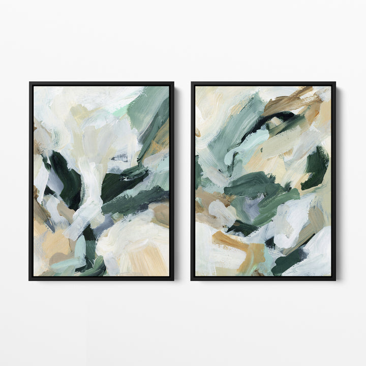 Contemporary Greens - Set of 2