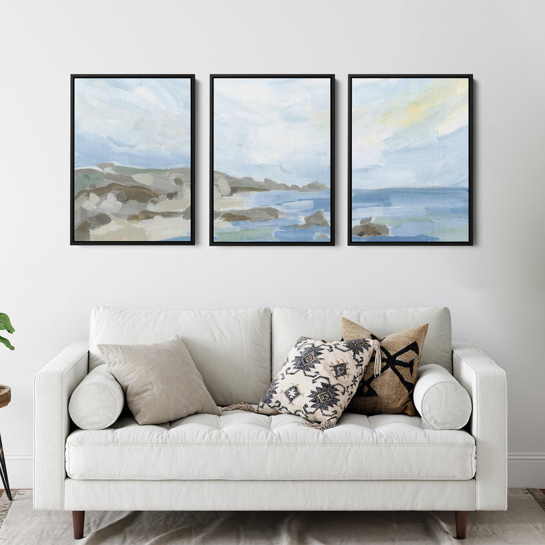 Coastline in the Morning - Set of 3