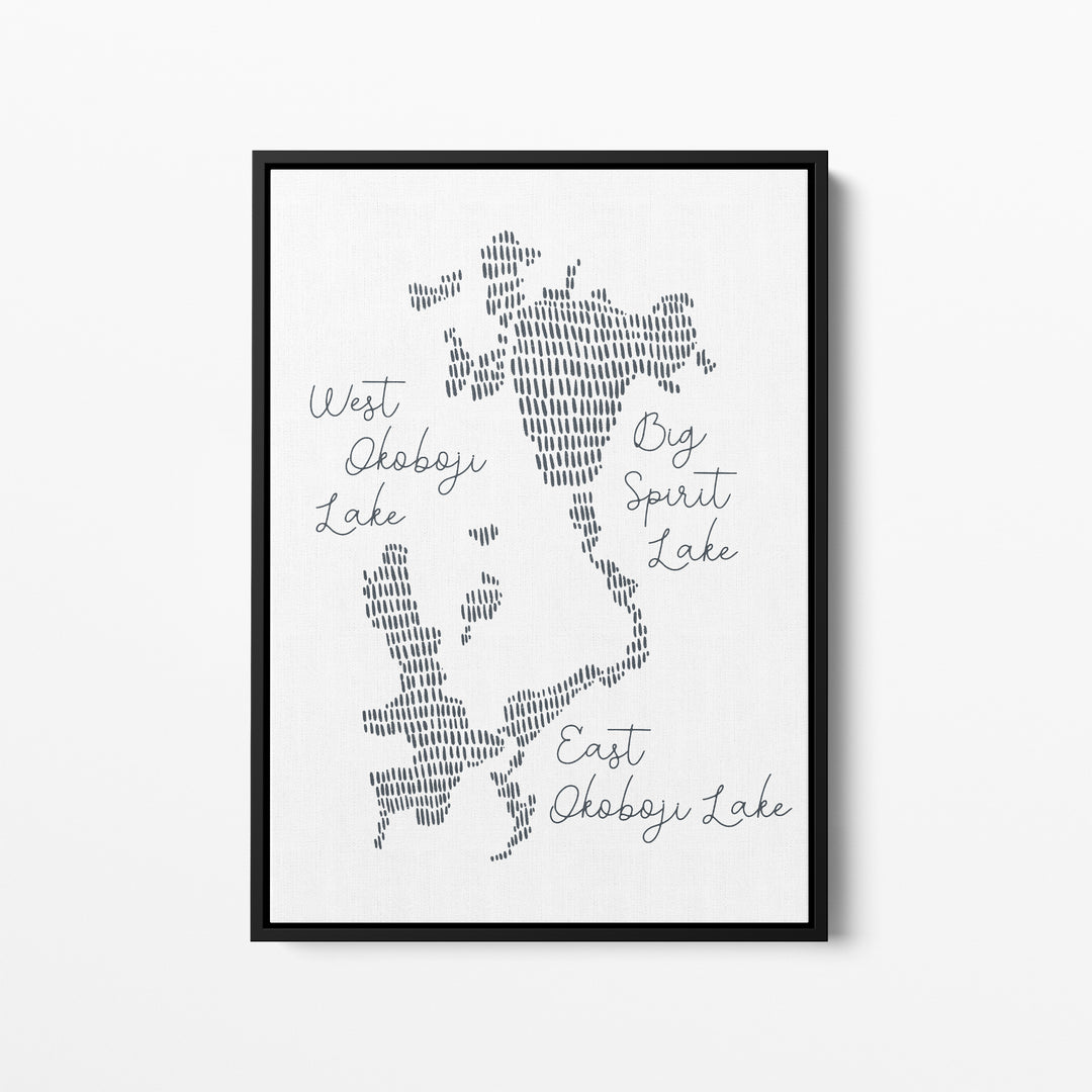 West Okoboji Lake Map