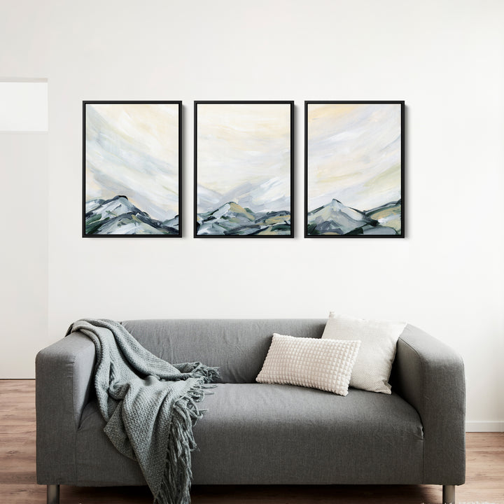 Mountain Landscape Vista - Set of 3