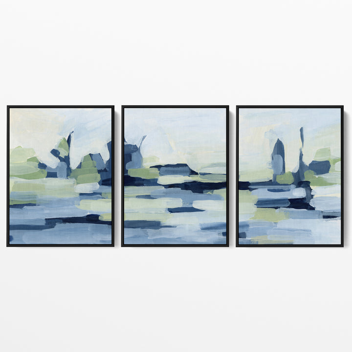 The Rippled Lakeside - Set of 3