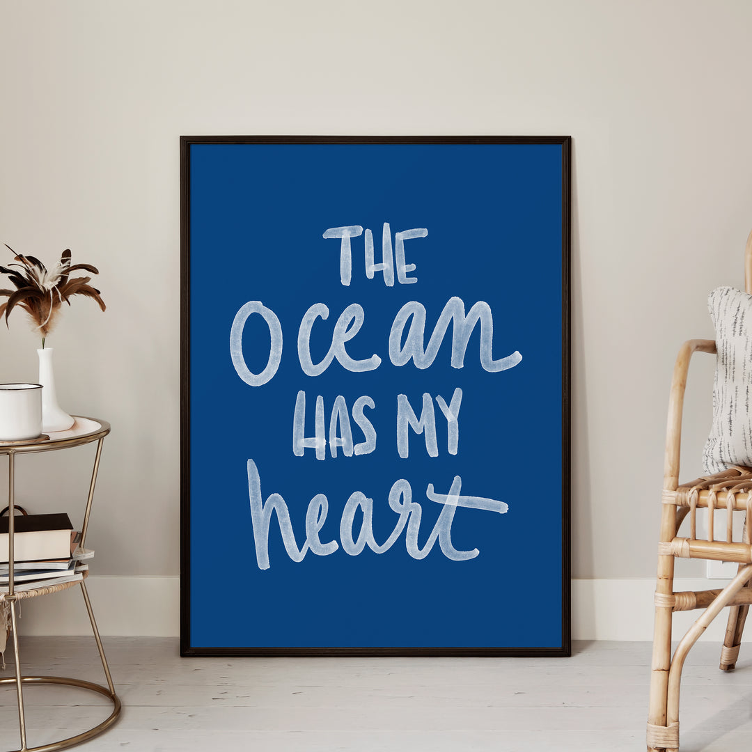 The Ocean Has My Heart - Art Print or Canvas - Jetty Home