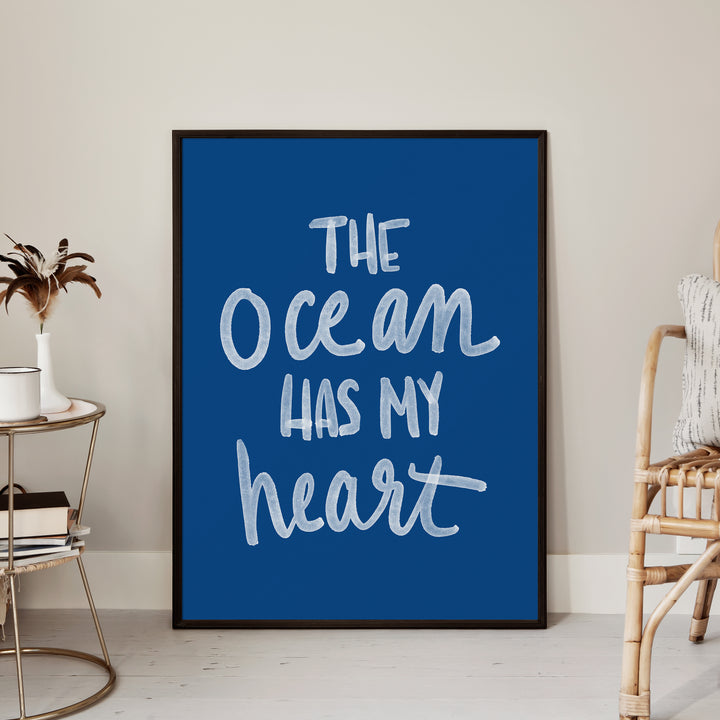 The Ocean Has My Heart - Art Print or Canvas - Jetty Home