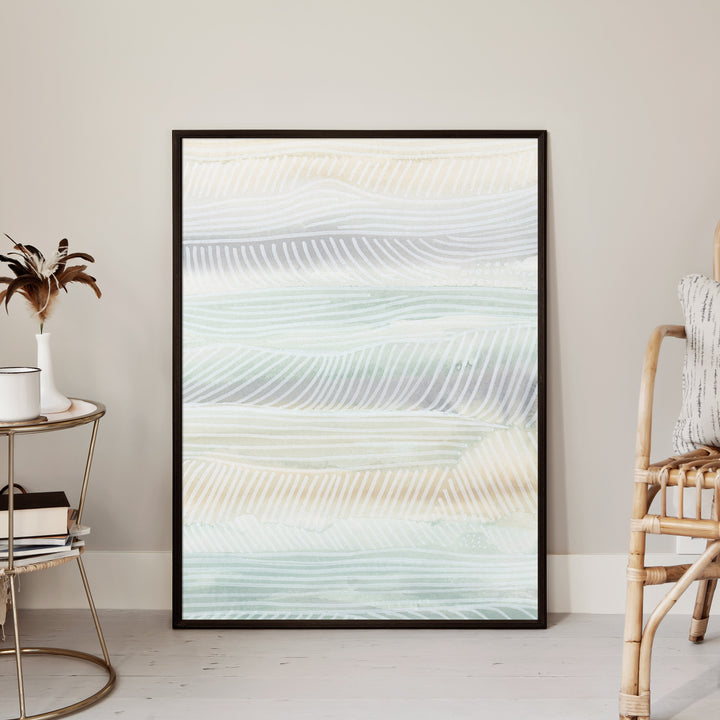 Soft Pastel Ocean, No. 1  - Art Print or Canvas - Jetty Home