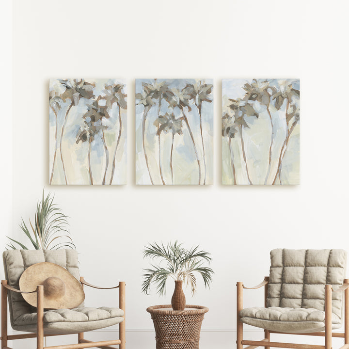 Warm Palm Daze Triptych - Set of 3