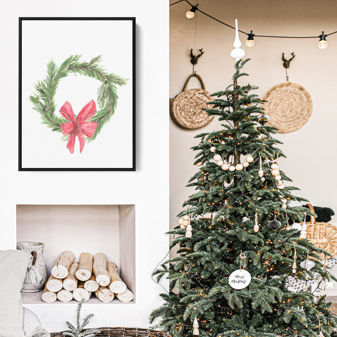Watercolor Christmas Wreath - Jetty Home