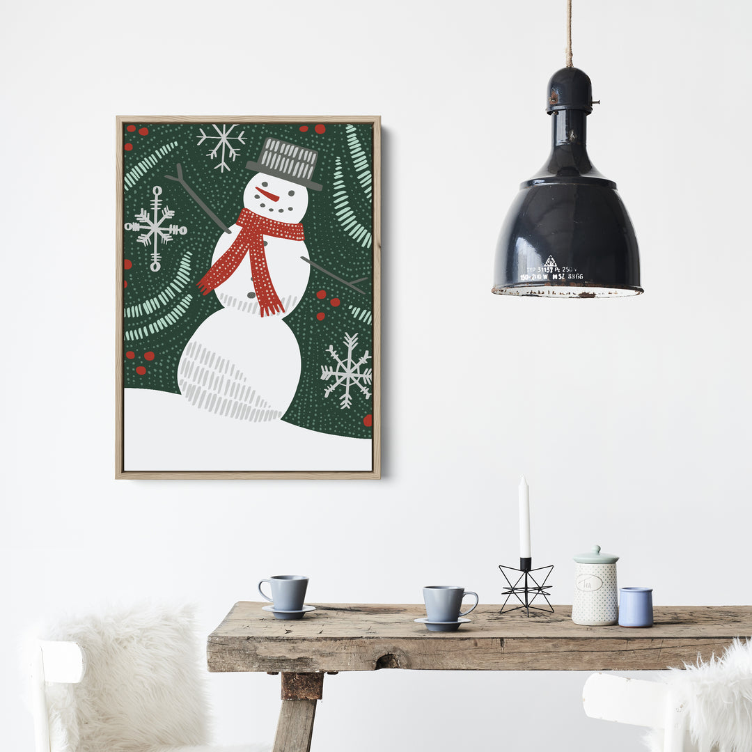 Folk Winter Snowman - Jetty Home