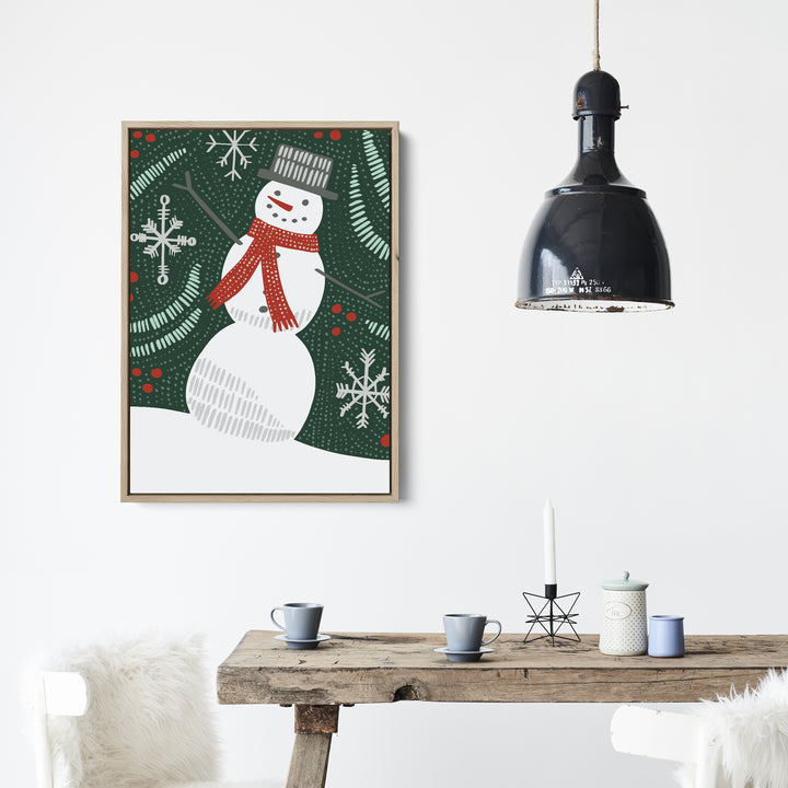 Folk Winter Snowman - Jetty Home
