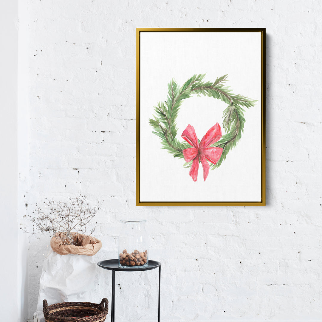 Watercolor Christmas Wreath - Jetty Home