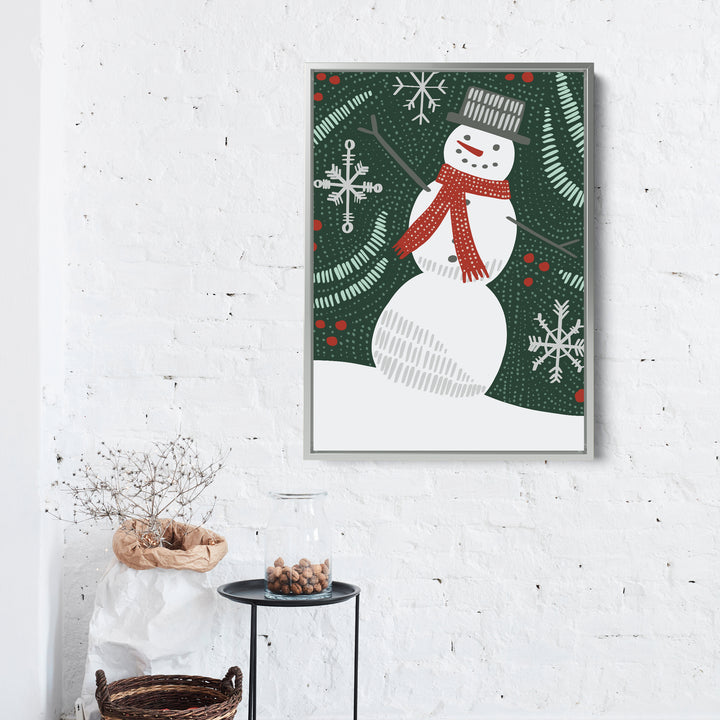 Folk Winter Snowman - Jetty Home