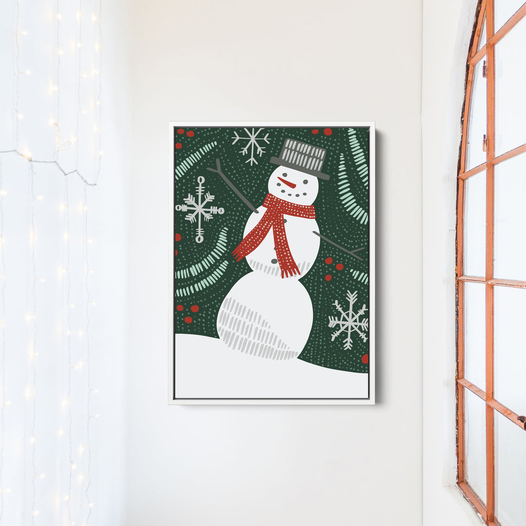 Folk Winter Snowman - Jetty Home