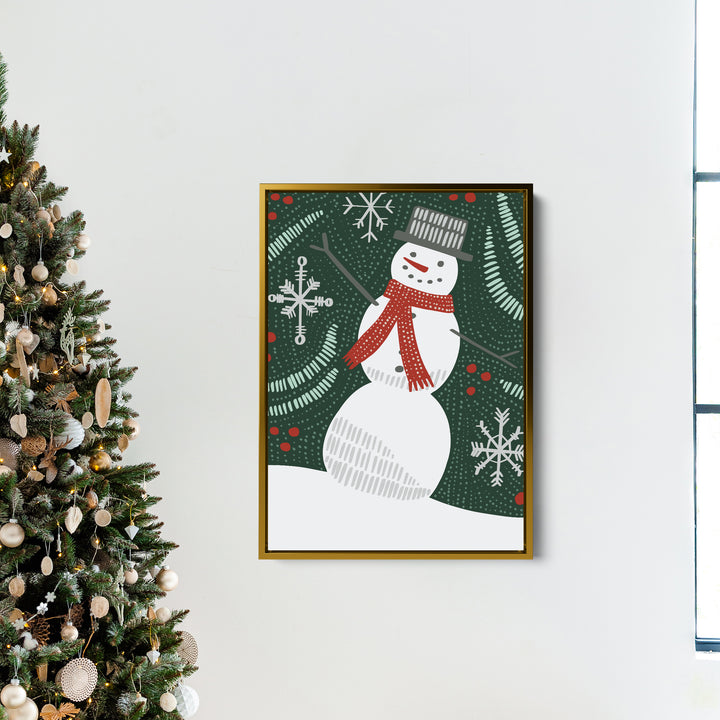 Folk Winter Snowman - Jetty Home
