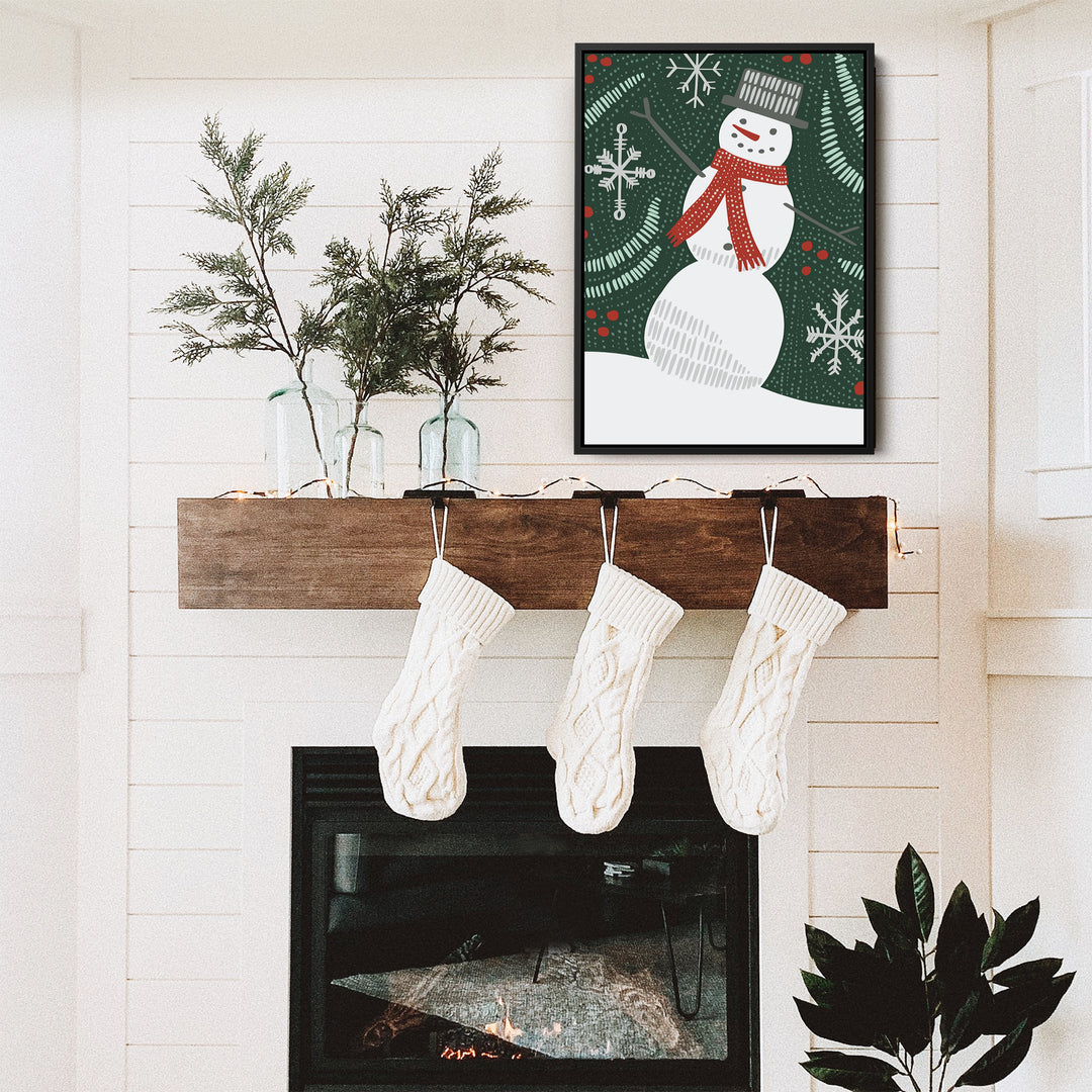 Folk Winter Snowman - Jetty Home
