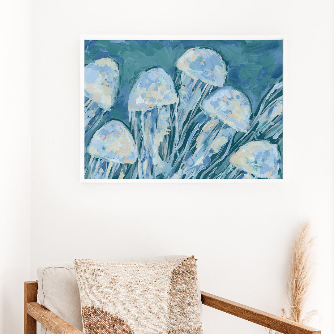 Jellyfish Delight - Art Print or Canvas - Jetty Home