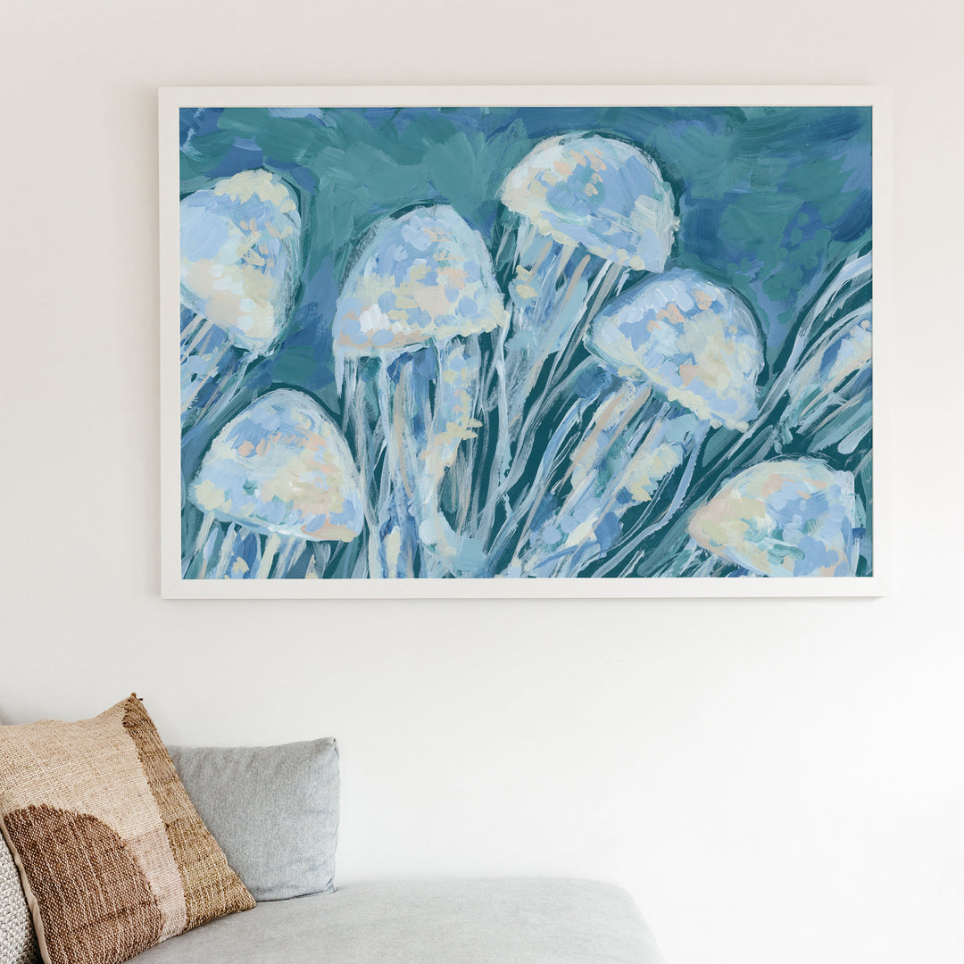 Jellyfish Delight - Art Print or Canvas - Jetty Home