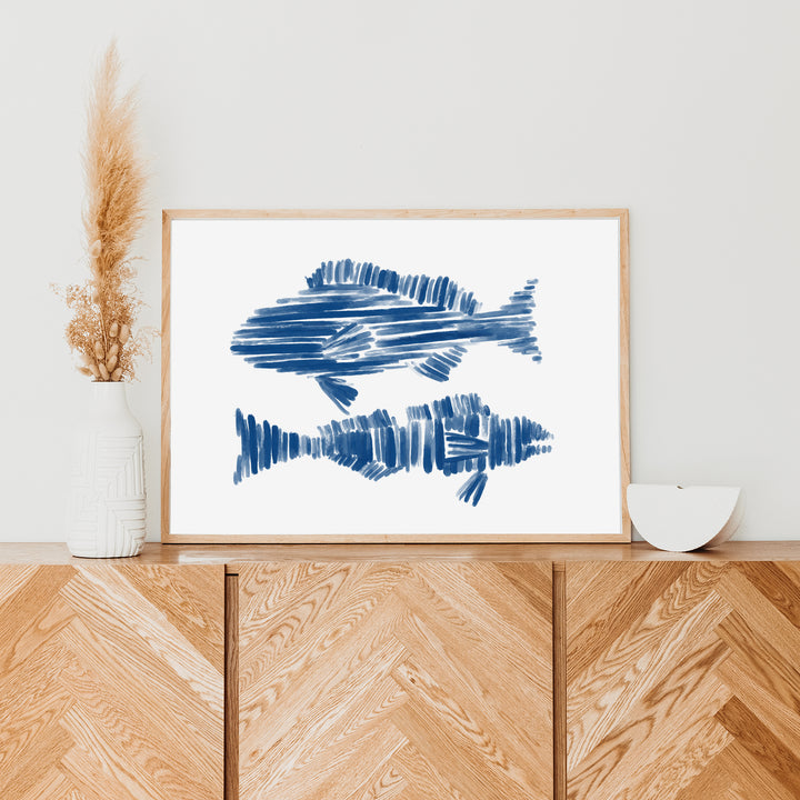 Ocean Fish Duo  - Art Print or Canvas - Jetty Home