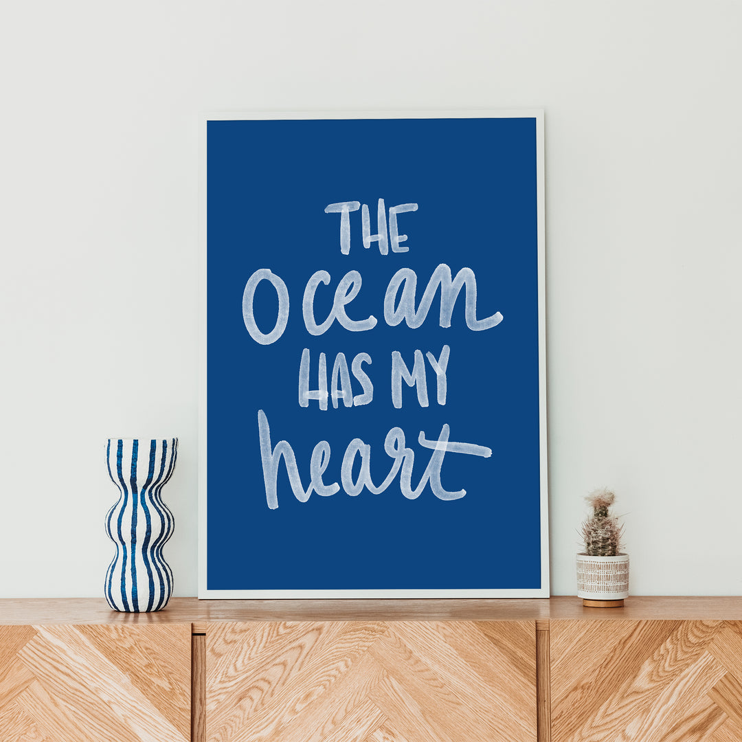 The Ocean Has My Heart - Art Print or Canvas - Jetty Home