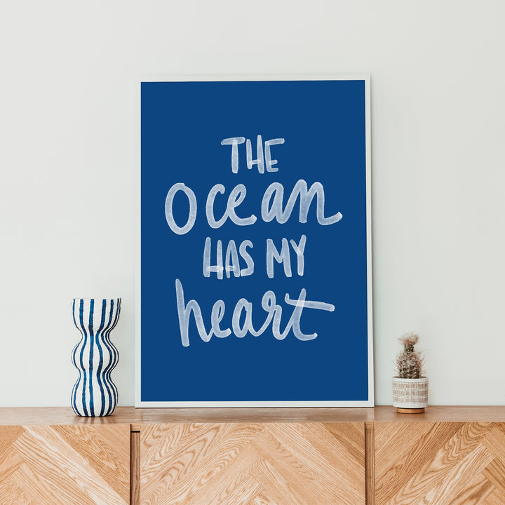 The Ocean Has My Heart - Art Print or Canvas - Jetty Home