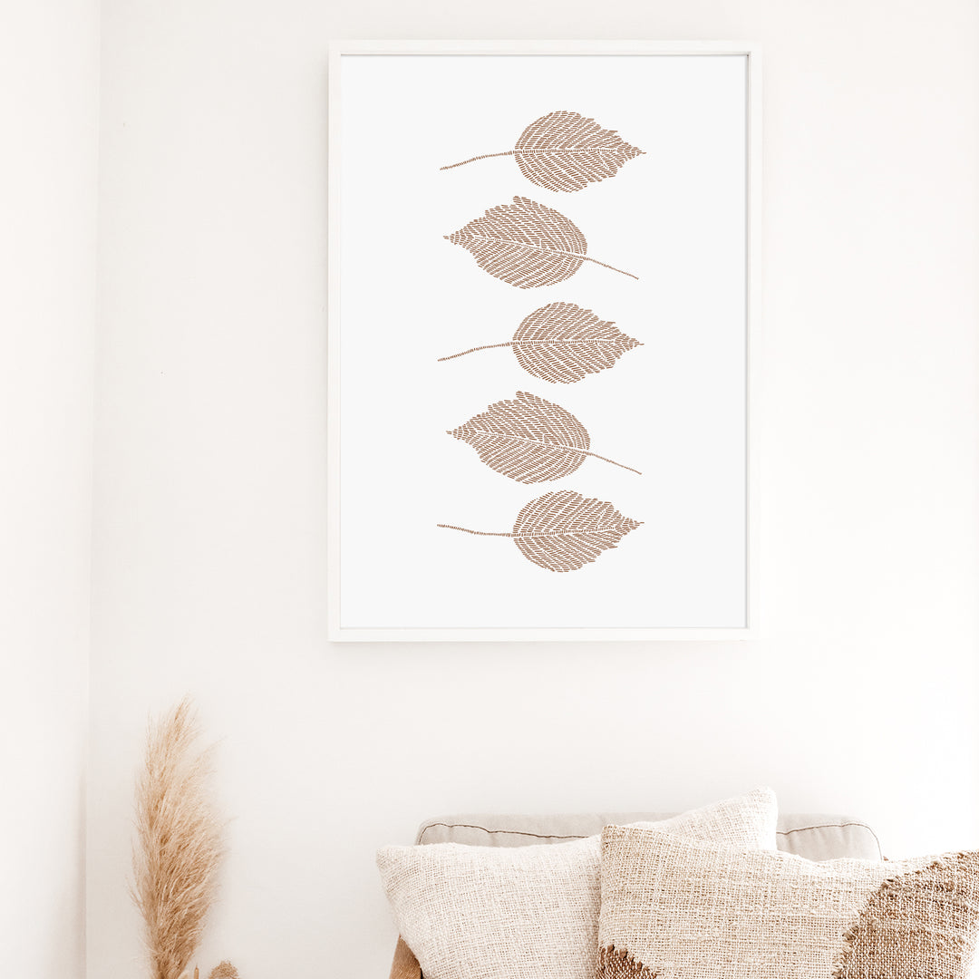 Fall Leaves Botanical Drawing - Jetty Home