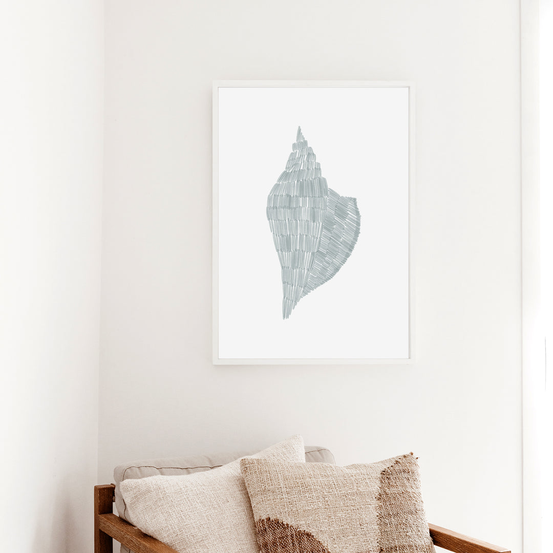 Deconstructed Conch Shell - Art Print or Canvas - Jetty Home