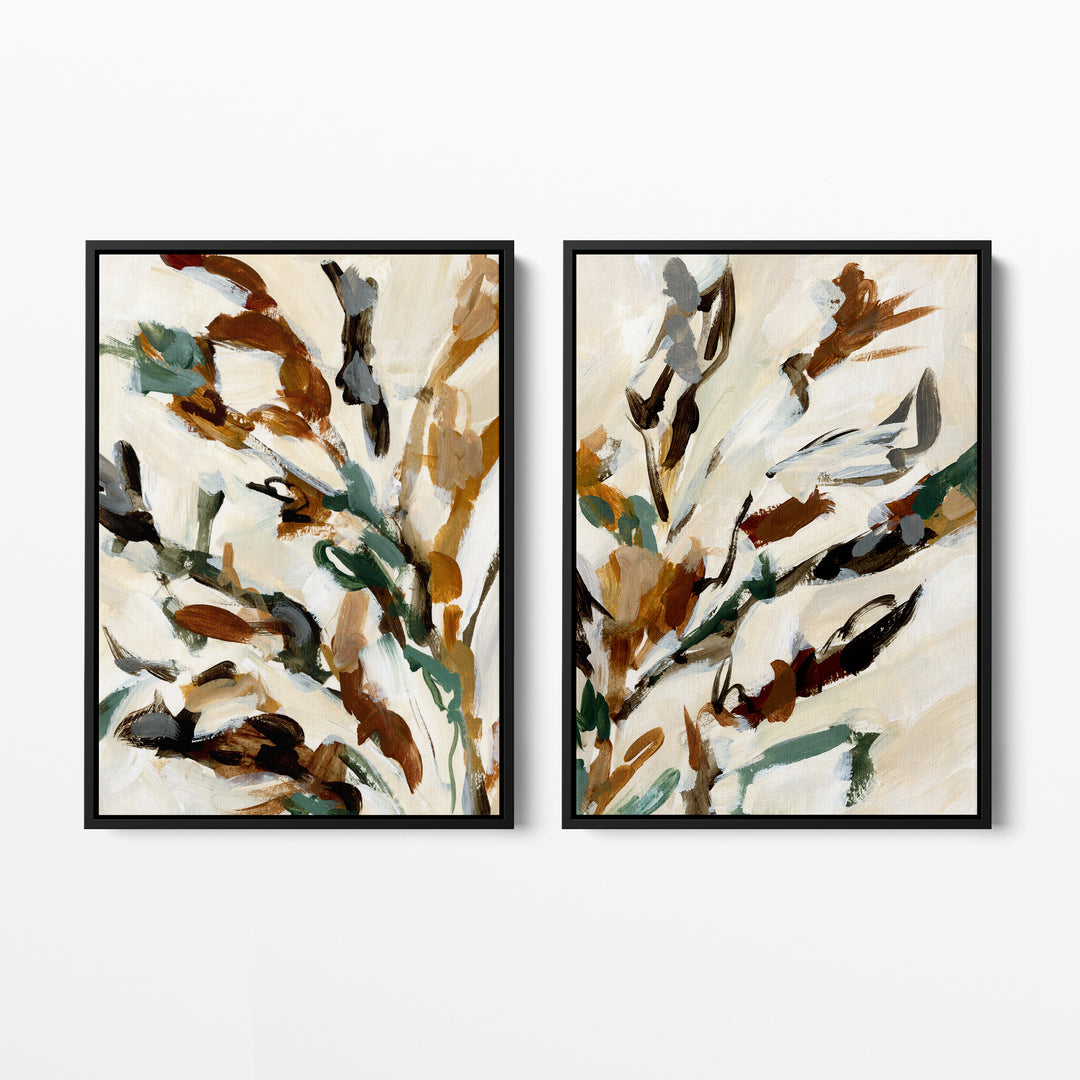 October Fields Diptych - Set of 2  - Art Prints or Canvases - Jetty Home