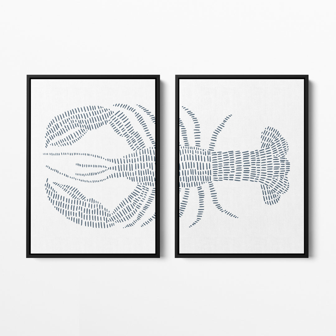 Blue Lobster - Set of 2
