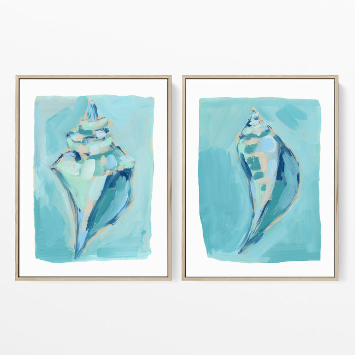 Shoreside Shells Diptych - Set of 2