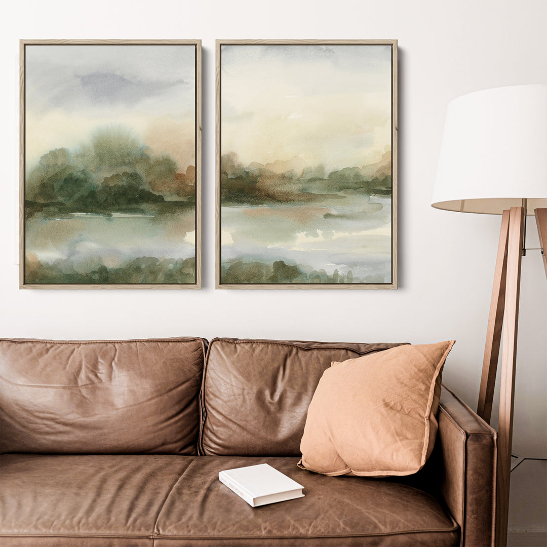The Hidden Lake Diptych - Set of 2